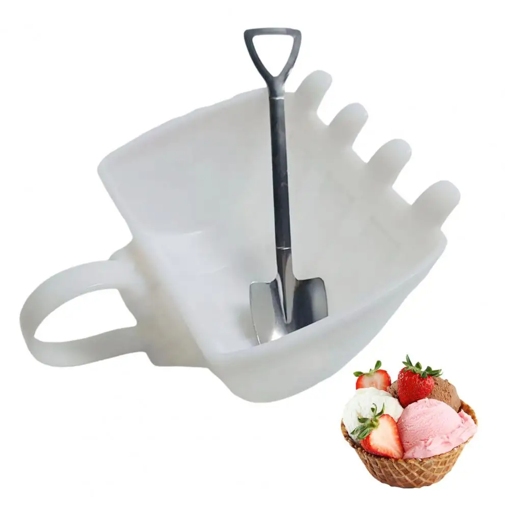 

Novelty Gift for Construction Lovers Excavator Bucket Cup Set with Stainless Steel Shovel Spoon Fun Coffee for Kitchen for Women