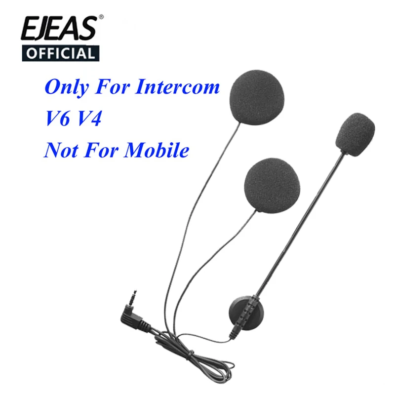 

V6 intercom accessories 3.5mm Jack Plug Earphone Stereo Suit for V6 V4 Motorcycle Bluetooth Intercom BT Interphone