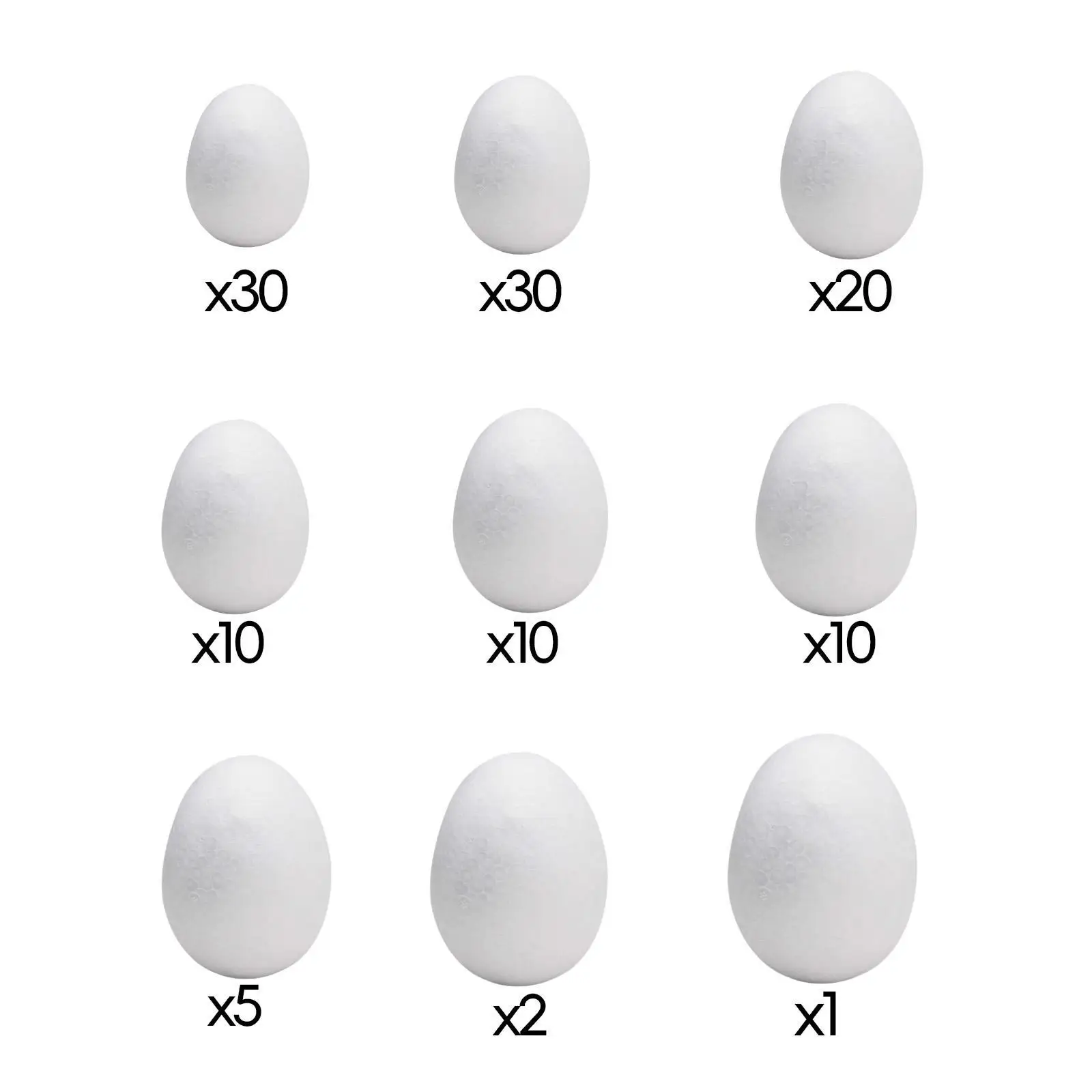 Foam Eggs Blank Faux Eggs for Halloween Early Childhood Education Holiday