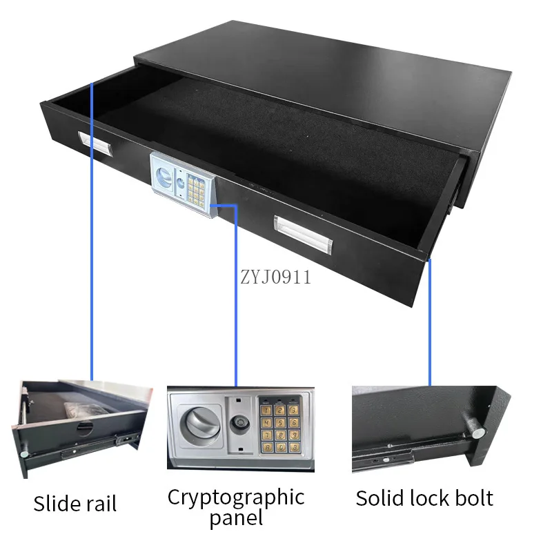 Прочный безопасный скрытый сейф для семейных сейфов под кроватью с электрическим замком