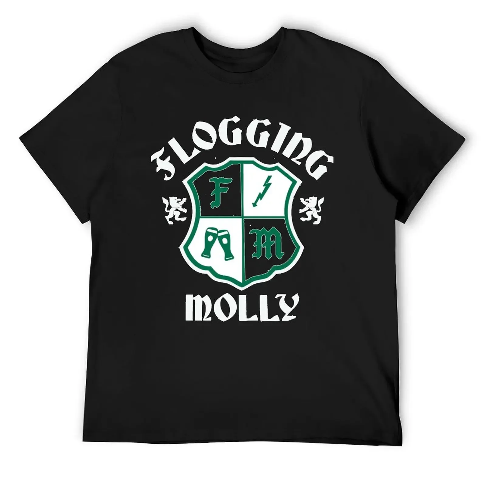 Flogging Molly FM Green Essential T-Shirt street wear Short sleeve tee anime clothes plain t shirts men