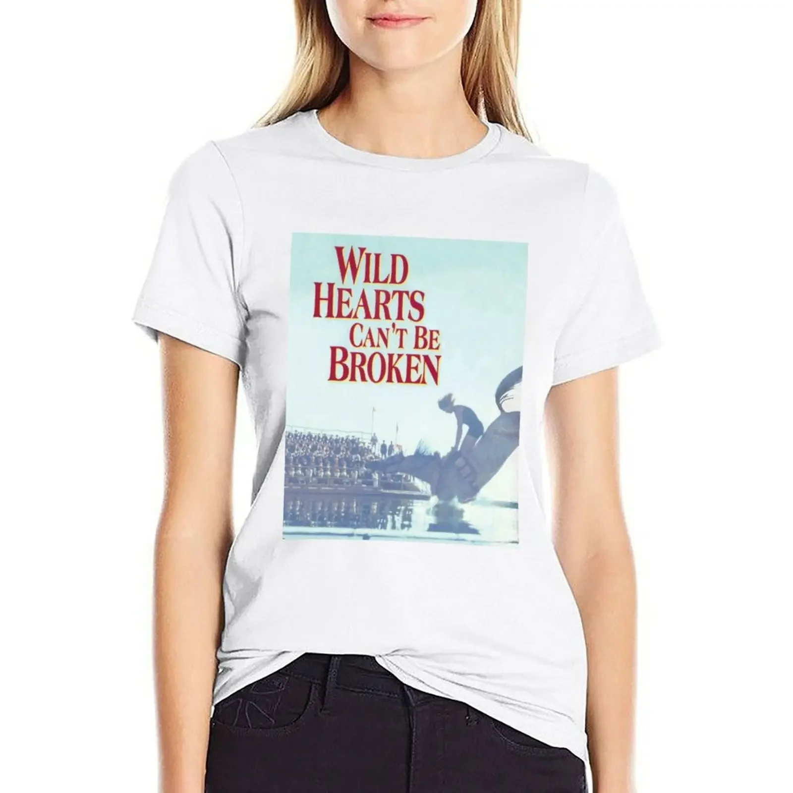 Wild Hearts Can't Be Broken - vintage/retro 90s,80s horse movie T-shirt hippie clothes graphic t-shirts for Women