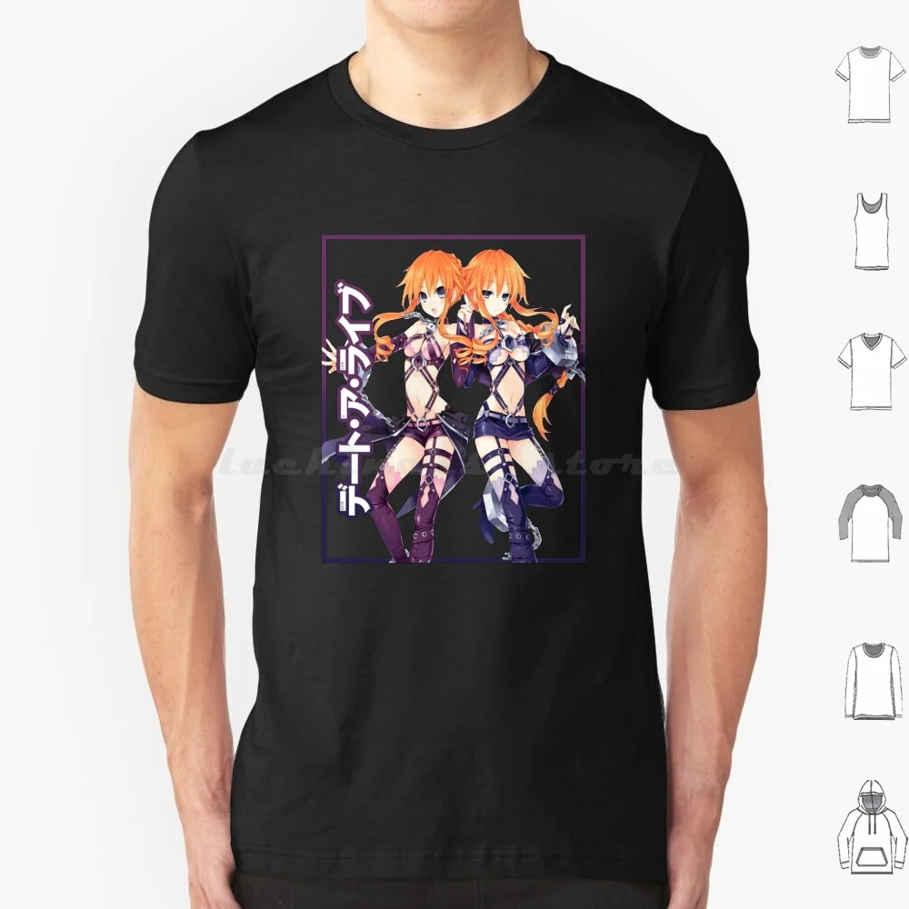 Kaguya And Yuzuru Yamai T Shirt Cotton Men Women Diy Print Date A Live Date A Live Kaguya And Yuzuru Yamai Kaguya And Yuzuru