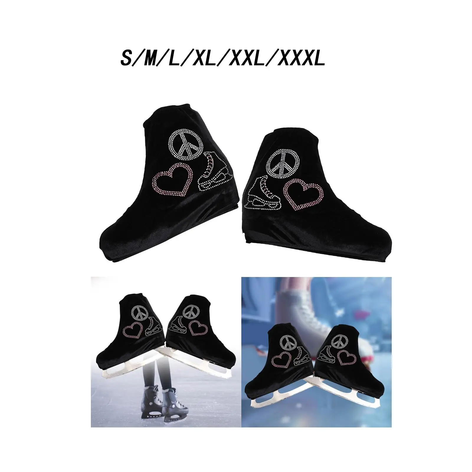 Ice Skate Cover Accessories Anti Scratch Ice Blade Guards Portable Anti Dirt Boot Cover Lightweight Organizer Skating Cover