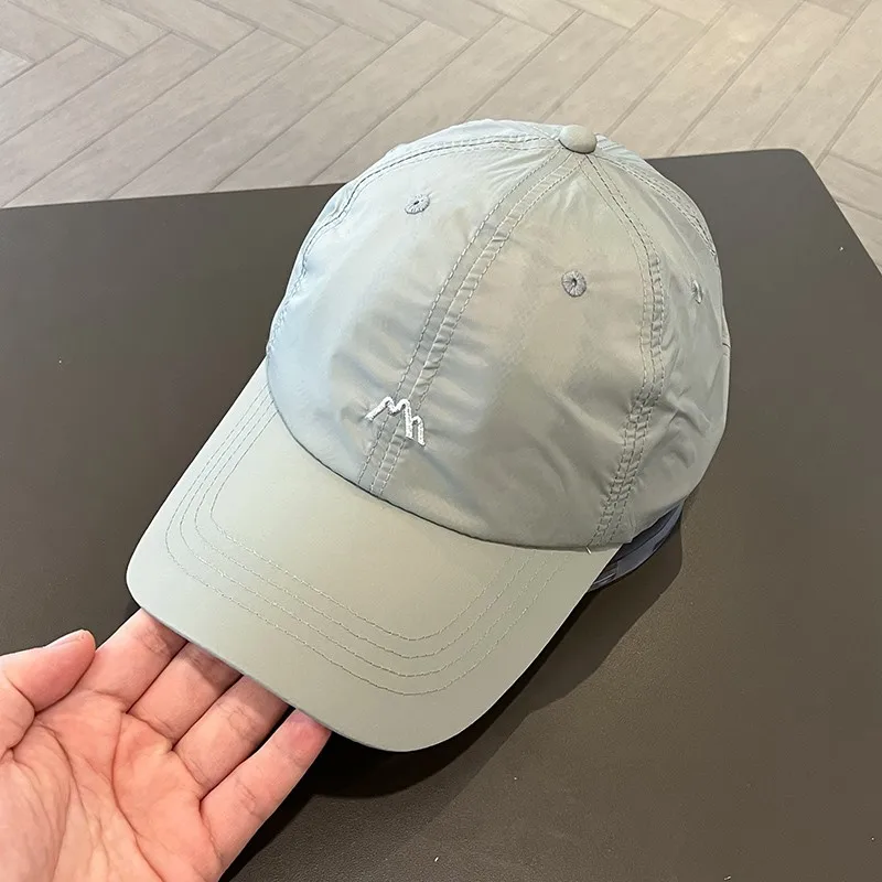 Wasserdichte, atmungsaktive Baseballkappe, einfarbig, Sommersport, Golf, Sonnenhut, Unisex, lässig, Papa-Hüte für Damen und Herren – Detail 4