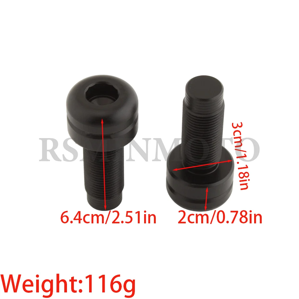 Motorcycle Aluminum balanced Handlebar End Plugs Caps For Ducati 899 959 1199 1299 Panigale ABS S Corse Panigale R V2 15310121A