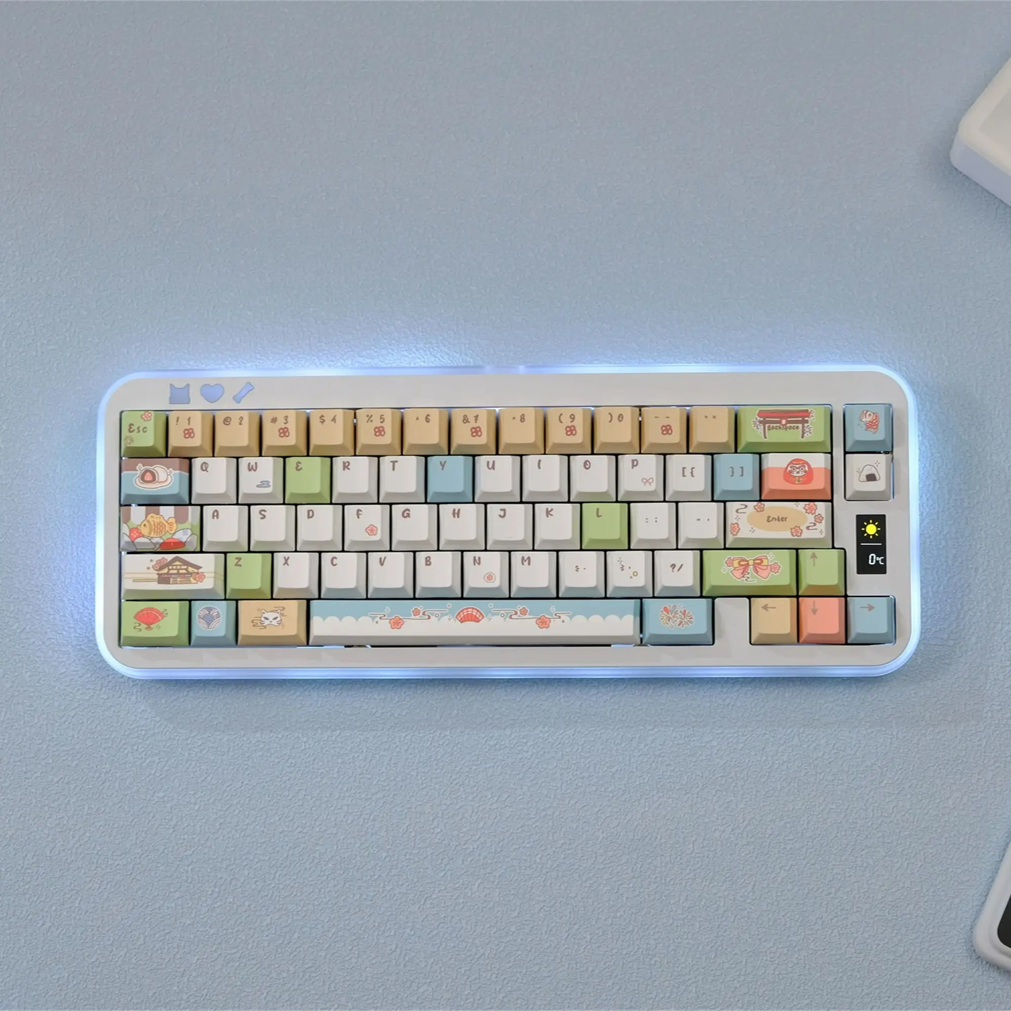 

Колпачки для клавиш Wafū Monogatari, 149 клавиш, колпачки для клавиш из ПБТ, профиль CHERRY DYE-SUB для переключателя MX, механическая клавиатура с раскладкой ISO ANSI