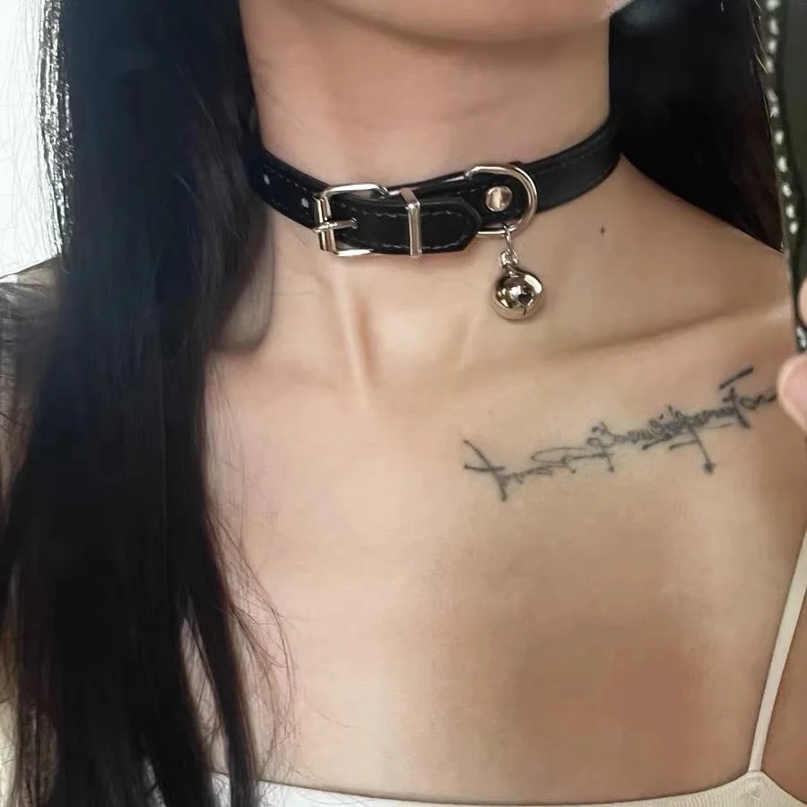Heißer Punk Harajuku Halsband aus PU-Leder, Gothic Choker, handgefertigtes Halsarmband, verstellbares Armband, Großhandel