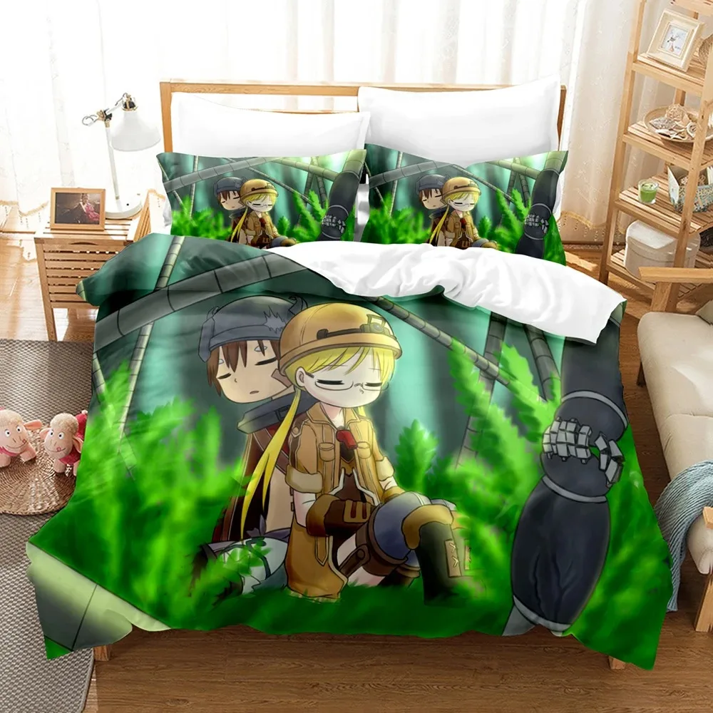 3D Anime Made in Abyss Bedding Sets Duvet Cover Set With Pillowcase Twin Full Queen King Bedclothes Bed Linen For Home Textiles