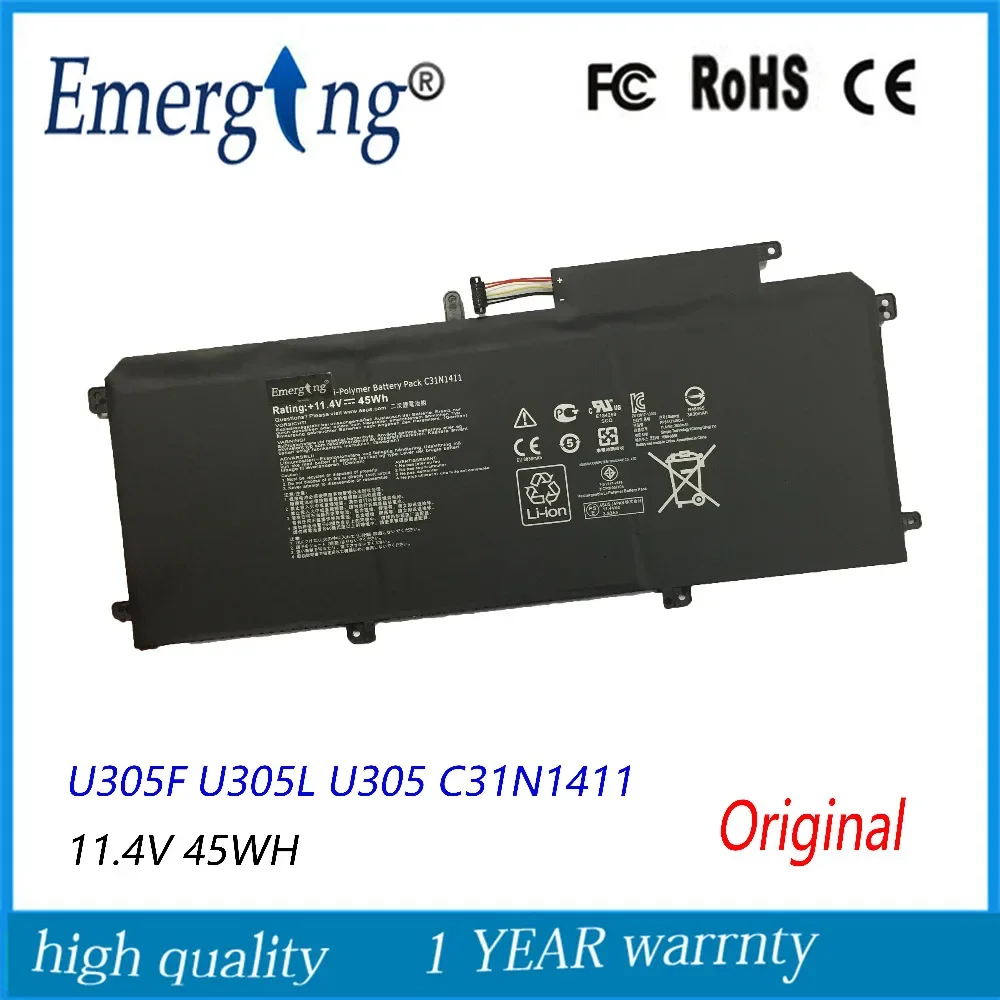 11.4V 45Wh New Laptop Battery C31N1411 For ASUS U305F U305L U305 Zenbook U305CA