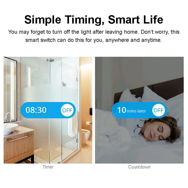 SONOFF MINIR2/ZBMINI Zigbee Módulo de interruptor de luz inteligente, Control bidireccional, Electrónica inteligente, funciona con Smartthing Alexa