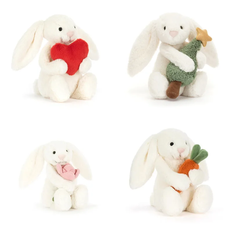 

Устойчивая к укусам плюшевая игрушка кролика Бонни без запаха, подходит для собак и кошек — — мягкая игрушка с подвесными ушками и цветком в форме сердца, чистка зубов