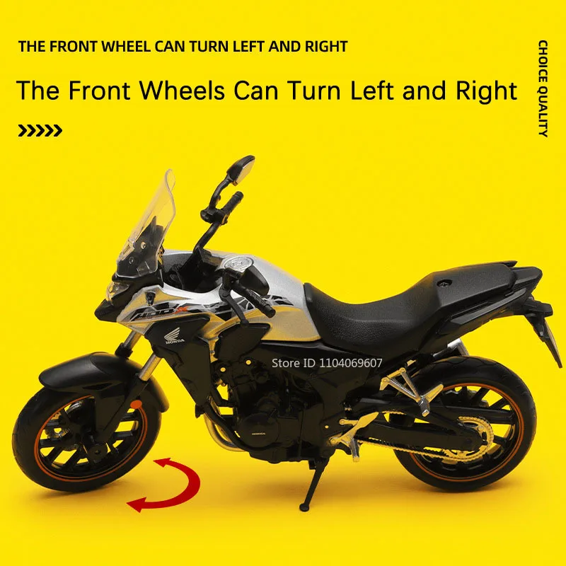 1:12 ‌ Honda ‌ CB400X Spielzeug-Motorradmodelle, Legierung, Druckguss, BMW R1250GS, Stoßdämpfung, Vorderrad, Lenkung, Sammlung, Motorräder – Detail 3