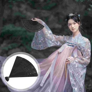 레트로 장식 접이식 선풍기 나무 춤추는 팬, 빈티지 대나무 베이비 미스 손