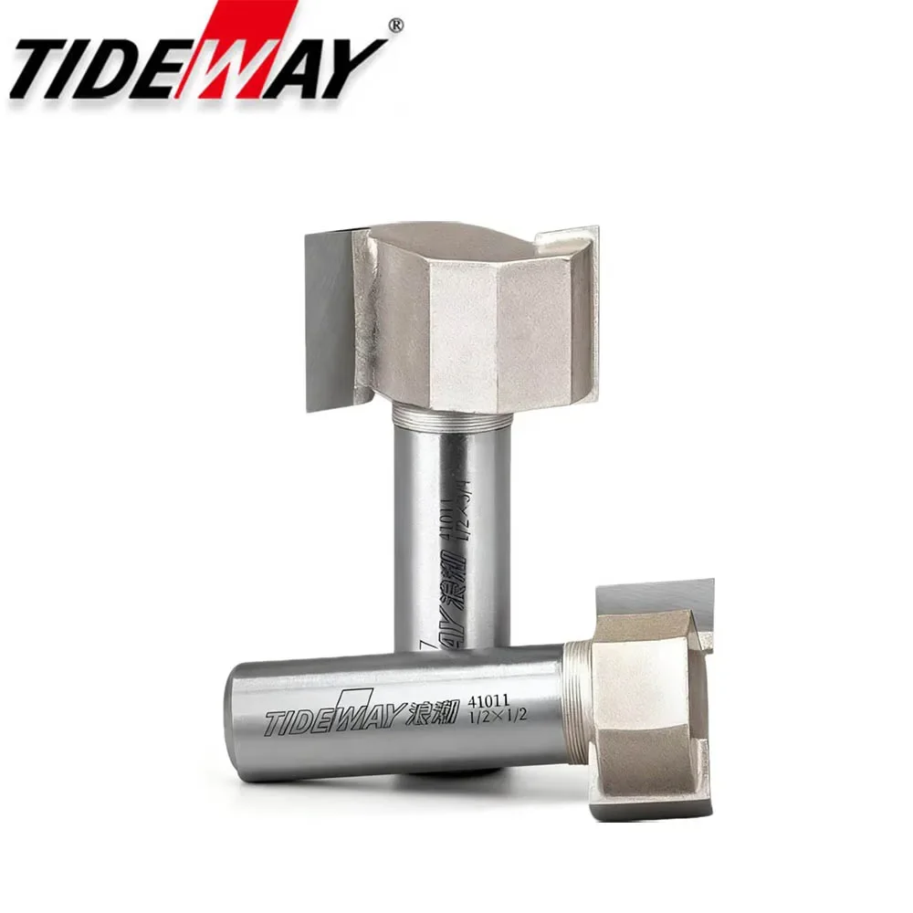 

Фрезы с пазом Tideway 1/4 1/2 дюйма, хвостовик Т-образного типа, долбежные инструменты по дереву, твердосплавная фреза с ЧПУ для резки канавок для фанеры МДФ