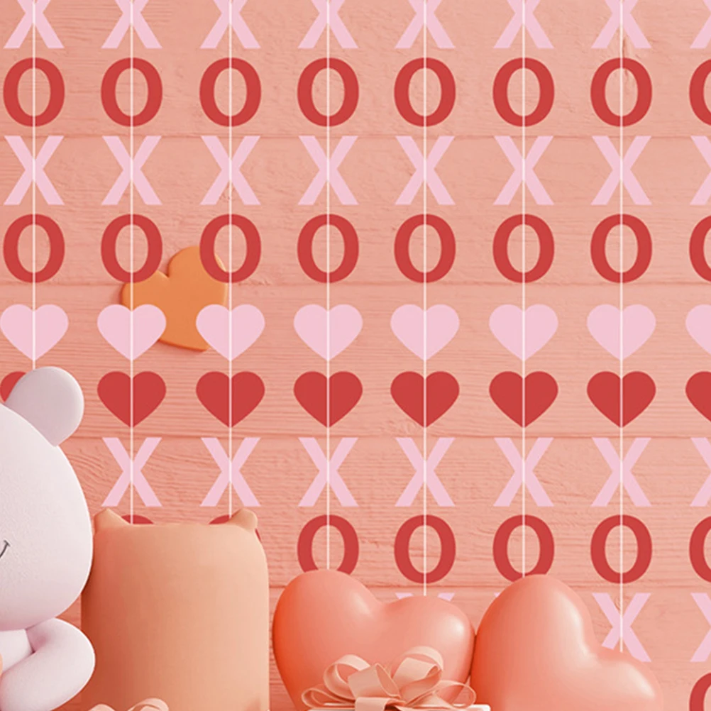 

2pcs Paper Pendant Love Hanging Decor Valentine's Day Letter Wall Sign Home Decoration Porch Door Outdoor Patio Space Shiny