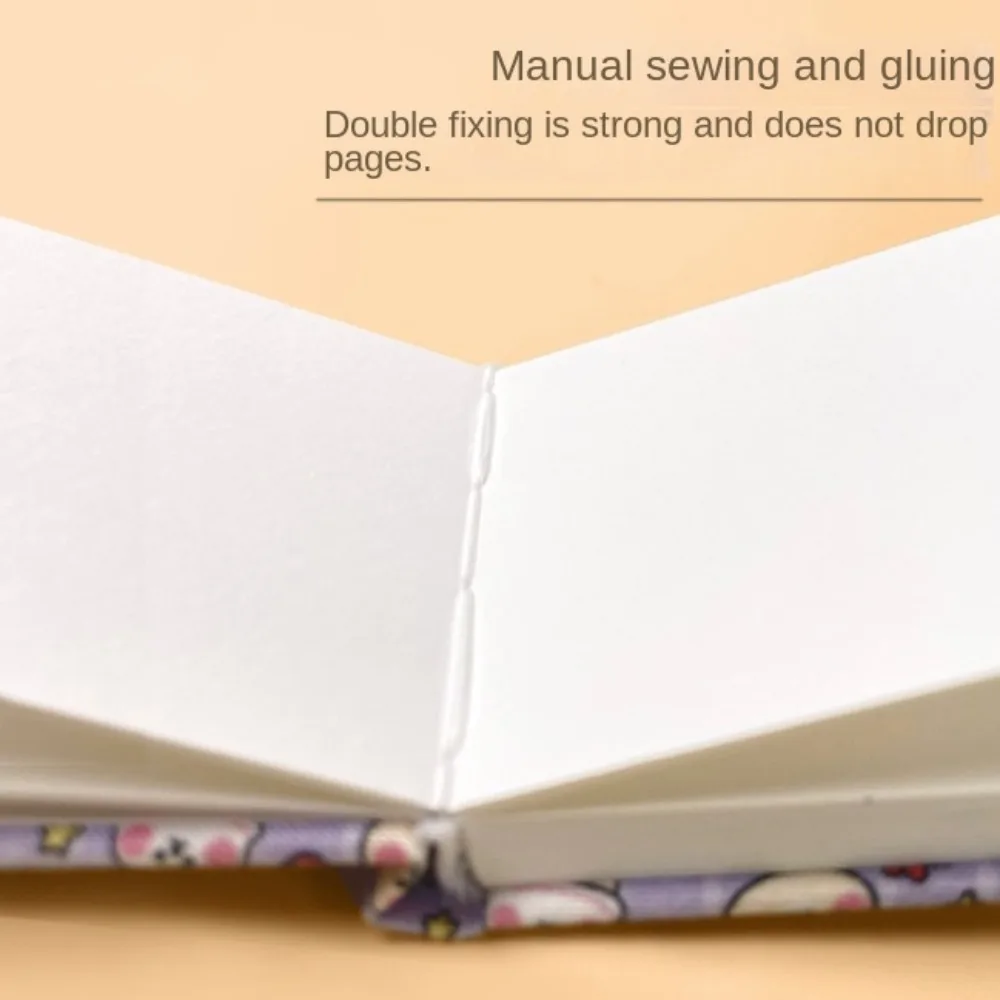 Flower Mini Fabric Watercolor Book Colorful 20 Sheets Watercolor Sketchbook Portable Square Mini Watercolor Painting Book