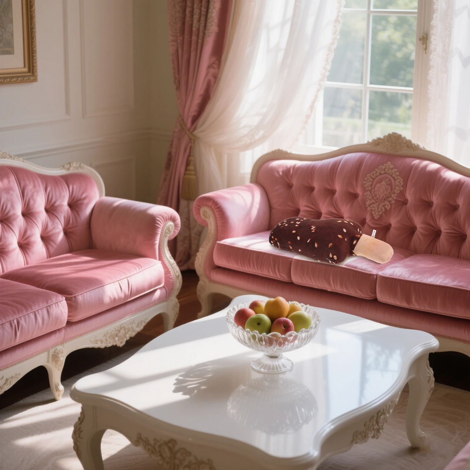 

Simulated Ice Cream Pillow Cartoon Stuffed Food Cute Throw Pillows Desk Couch Decorative Coffee Girl