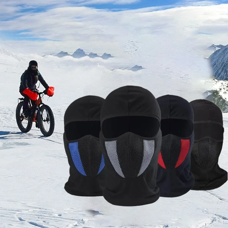 

Full Face Mask Cycling Windproof Headgear Motorcycle Balaclava Breathable Outdoor Sports Men CS Mask Head Cover Hat