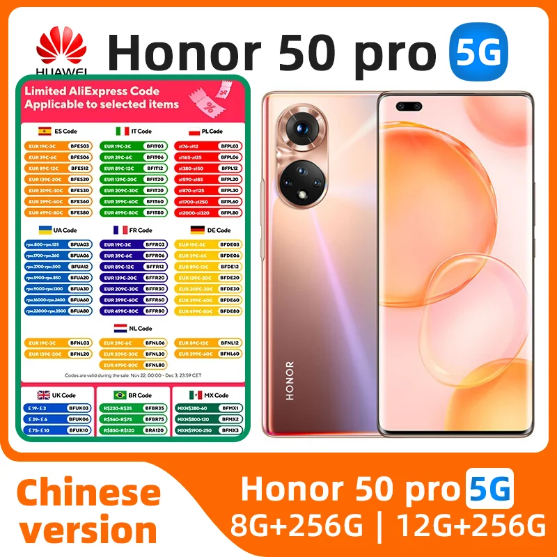 Honor-Smartphone 50 Pro 5G, appareil photo 108MP, 6.72 en effet, écran OLED 120Hz, Snapdragon 778G, super charge 100W, batterie 4000mAh, téléphone portable NDavid