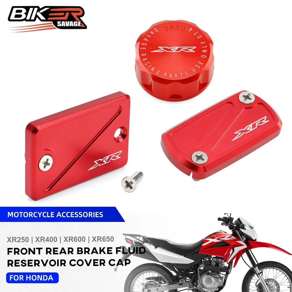 

XR650 2024 Front Rear Brake Reservoir Cover For Honda XR250R XR400R XR600R XR650L Motorcycle Accessories Oil Fluid Cylinder Cap