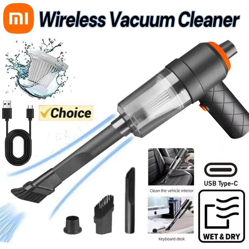 Xiaomi 9000Pa Wireless Car Vacuum Cleaner Handheld Auto Powerful Suction Portable High-power Vacuum Cleaner For Home Office Car