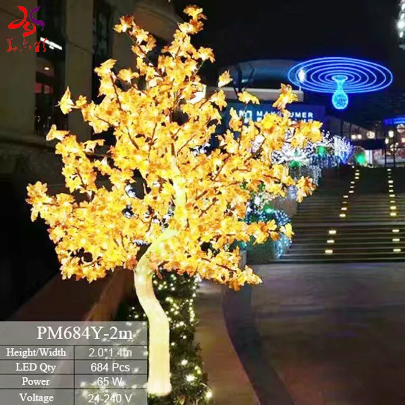 custom.Festival or wedding ceremony decorative artificial LED tree handmade for outdoor or indoor decoration