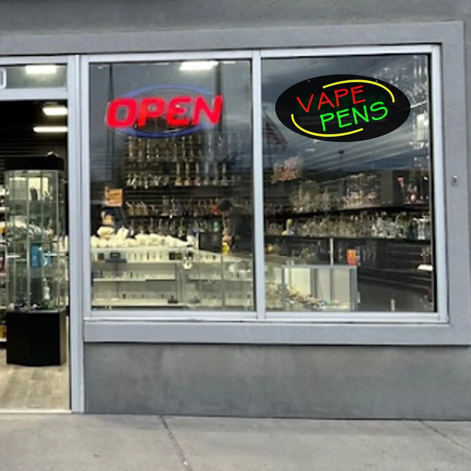 Vape Pens Neon Sign Dimmable LED Light for Vape Shop Business Wall Window Display Commercial Store Advertising Art Sign