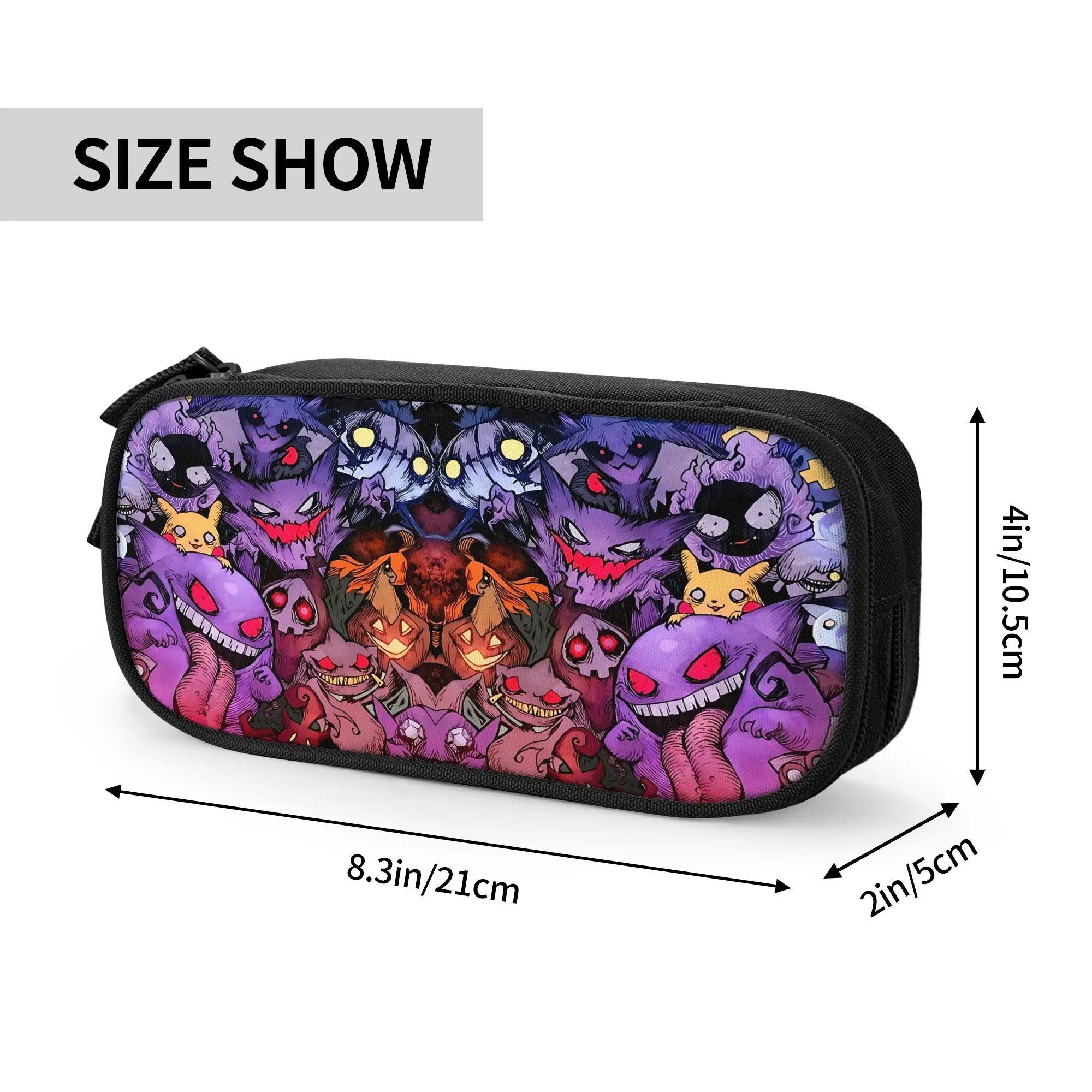 Custom Pokemon Gengar Large Capacity Bags for Child  Handheld Study Bag for Boys Gilrs Kids