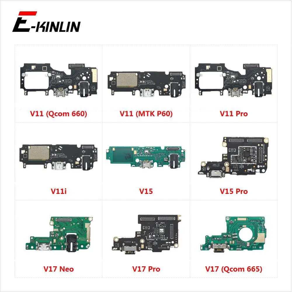 USB Charging Port Dock Plug Connector Charger Board With Mic Microphone Flex Cable For Vivo V17 Neo V15 V11i V11 Pro