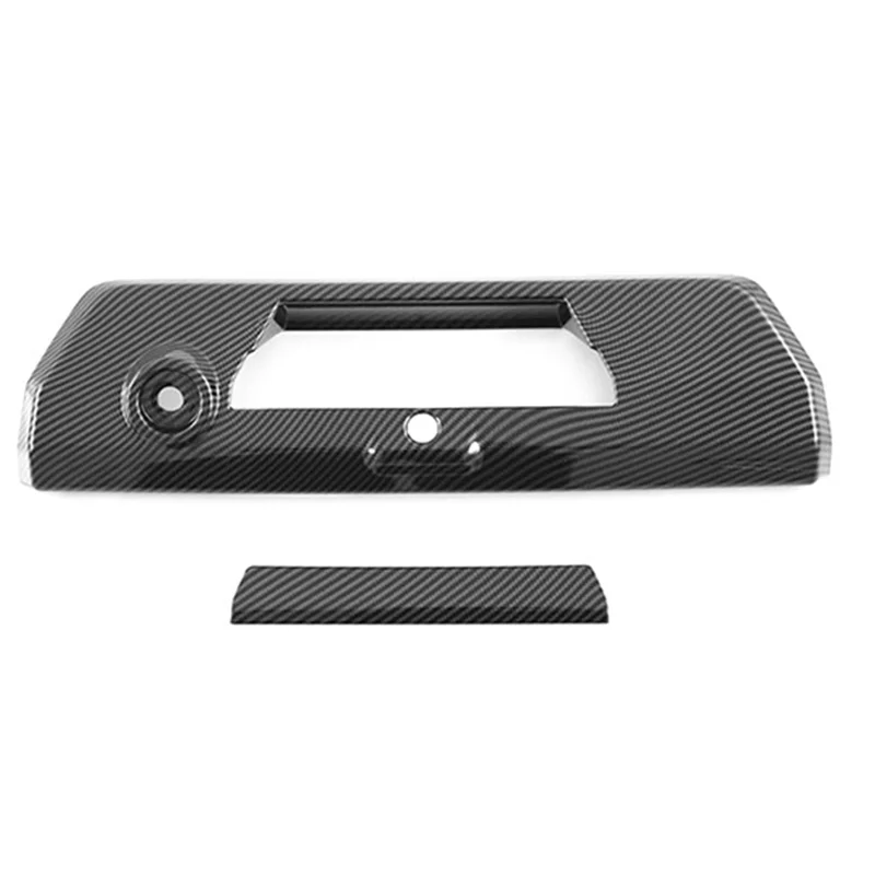 

Car Carbon Fiber Tailgate Door Cover Rear Door Handle Cover For Ford Raptor F150 2021 2022 2023-ABQF
