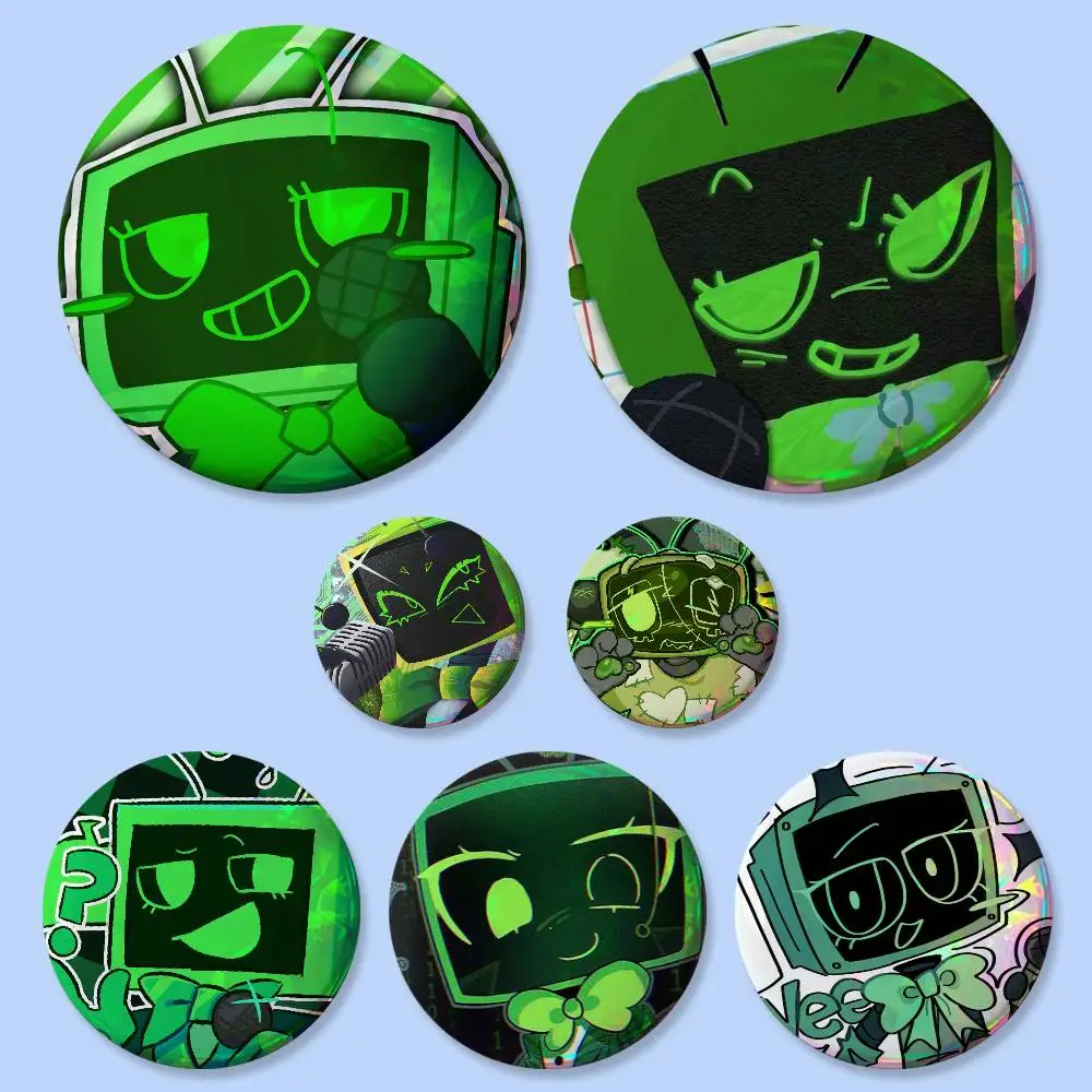 Insignias de Juego de TV Vee Dandys World, Redondas de 25, 32, 44, 58, 75 mm, Pin de Cosplay, Decoración para Bolsos, Regalos para Fans, Coleccionistas, Amigos, Broche, Souvenir