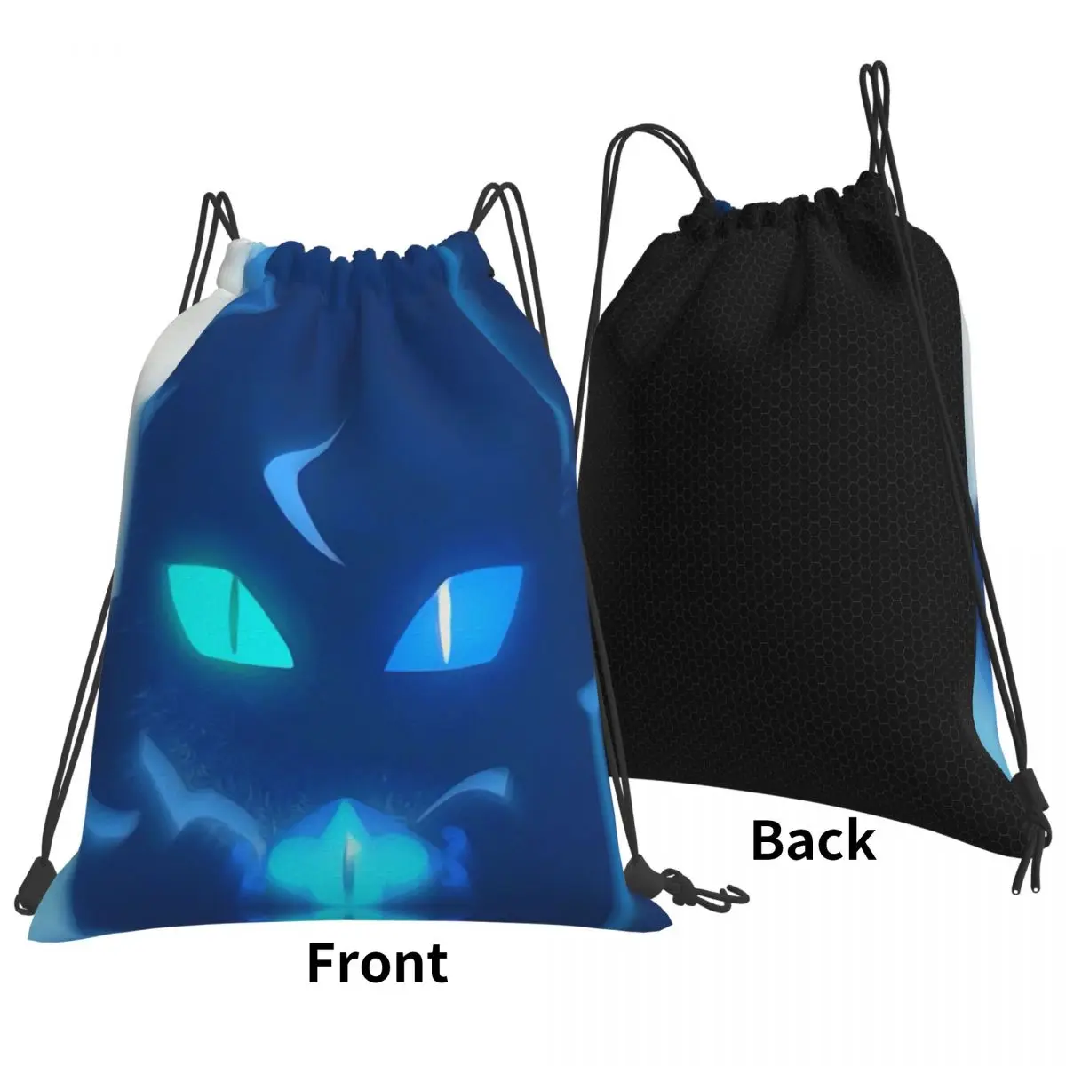 Shadow Milk Cookie Run Kingdom Cartoon Anime Backpacks Casual Drawstring Bundle Pocket Sports Bag Book Bags for Travel School