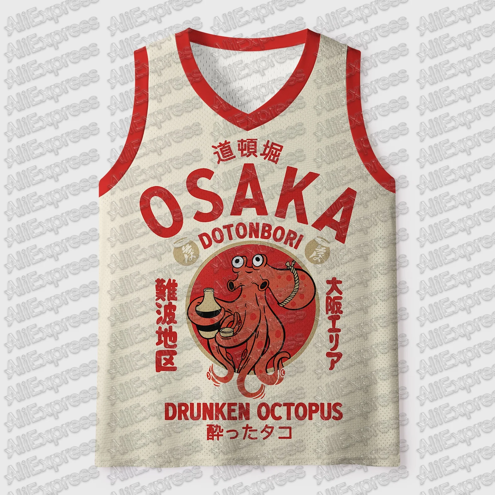2026 Latest Harajuku Style Y2K Men's and Women's Hokkaido Mount Fuji Retro Ukiyo-e 3D Digital Printed V-neck Sleeveless Vest