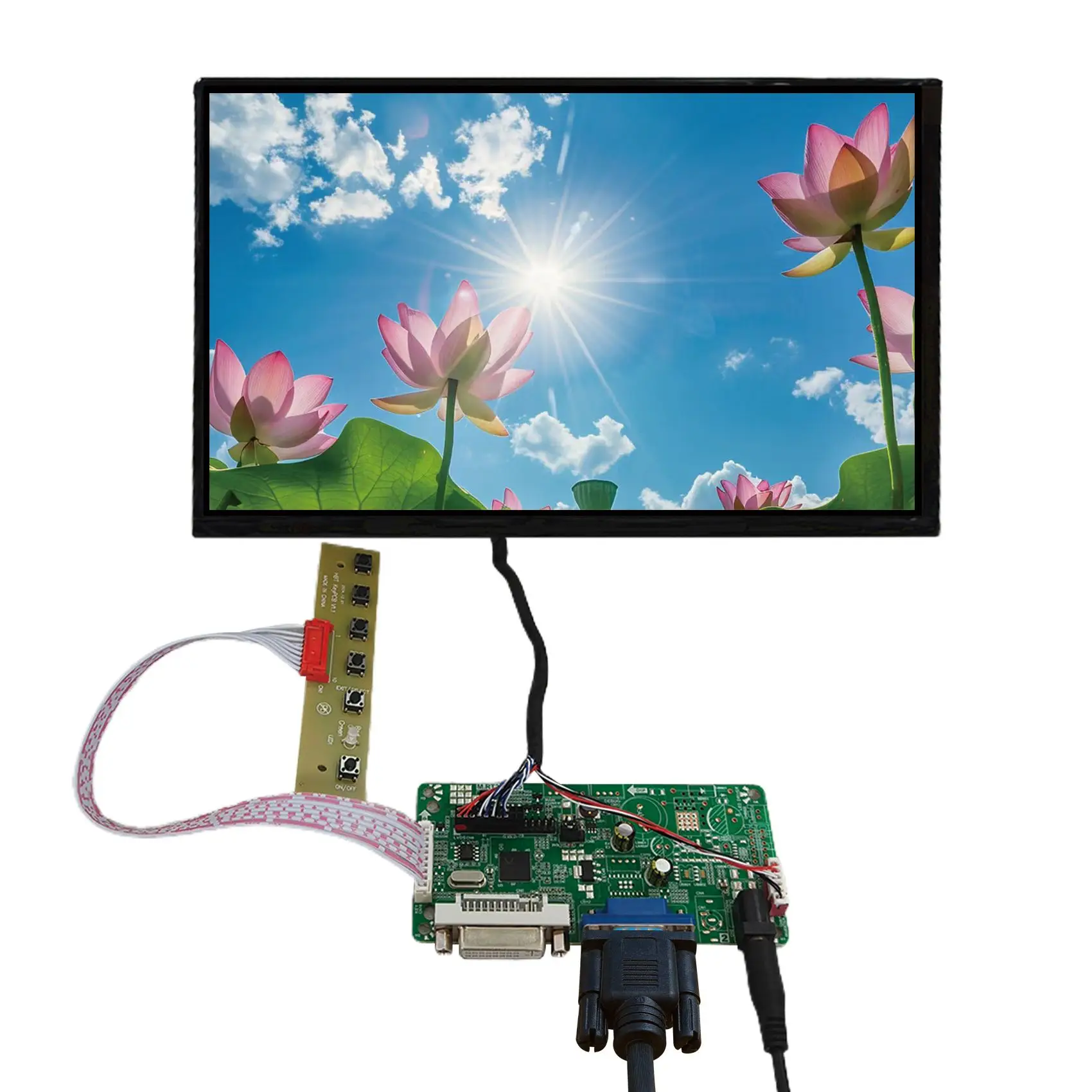 

N101ICG 10.1inch 1280X800 400nit IPS LCD Display and DVI VGA Driver LVDs Board