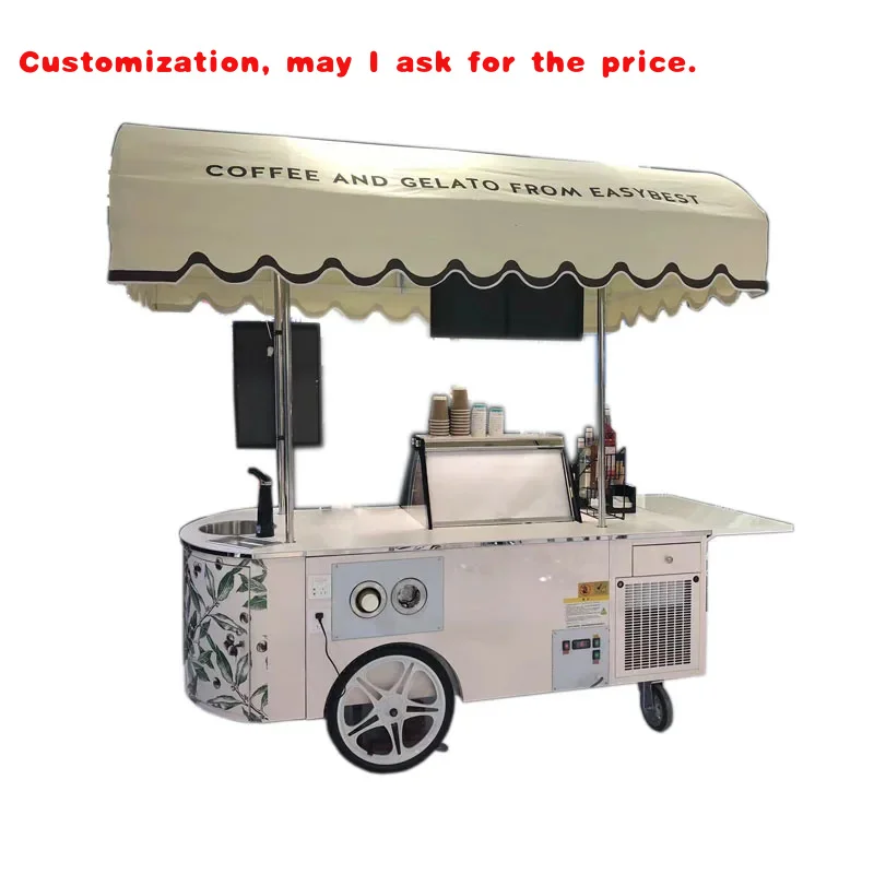 

custom.Shimao Street Cheaper Price Dessert Fruits Mobile Vending Trailer Fast Food Cart With Street in Mexic