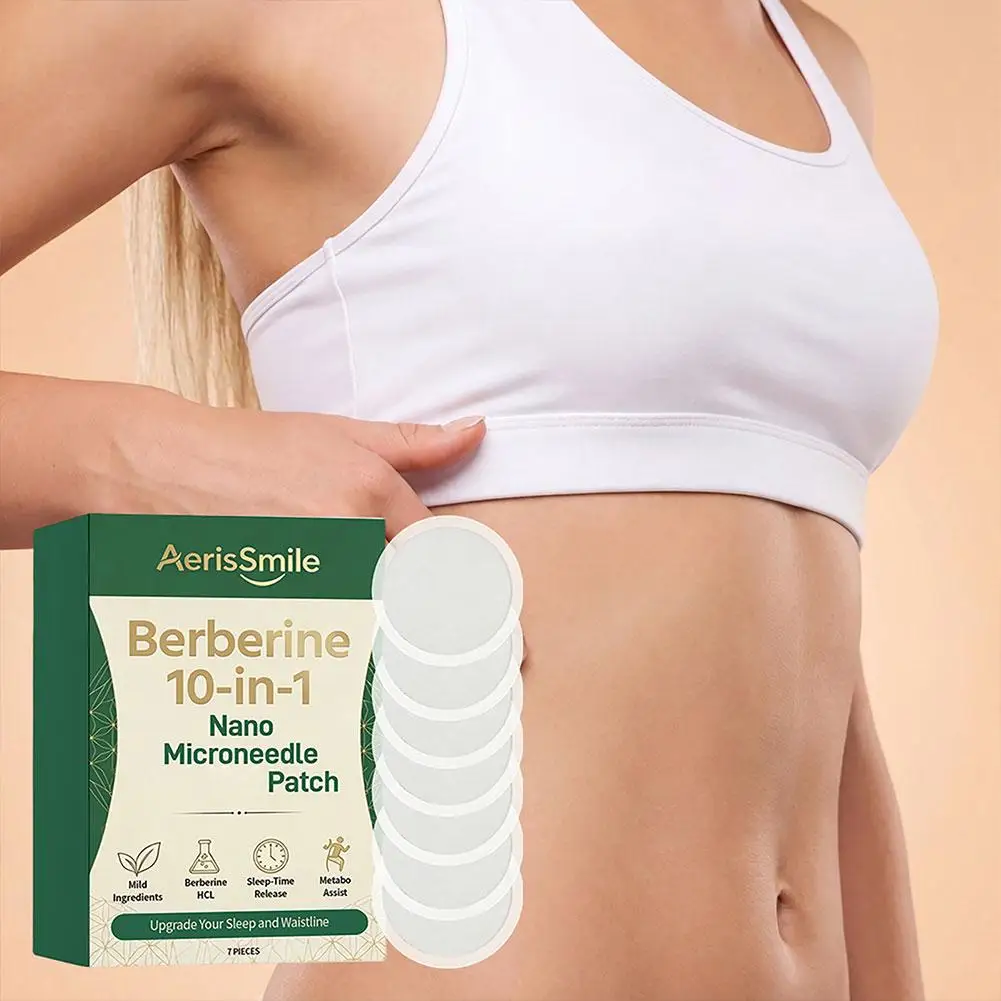 Moringa 10-in-1 Nano Patch, 2026 New Moringa Berberine Patch, Unise Berberine NDA+ Natural Body Slim Suitable for All Skin Types