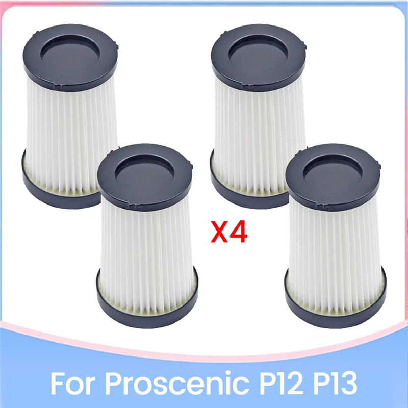 

B99A-4 шт. набор картриджей для вакуумного фильтра, замена для Proscenic P12 P13, запасные части, эффективные аксессуары для бытовой чистки