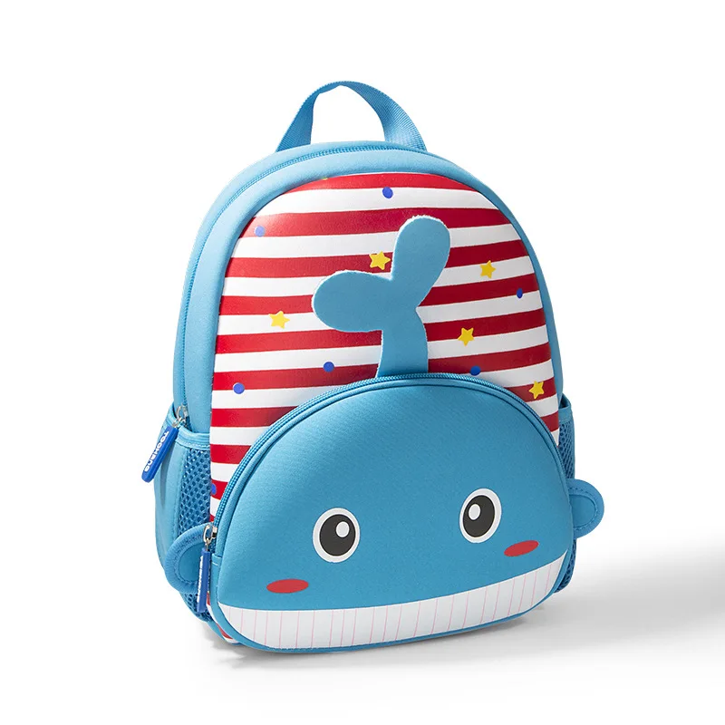 

Cartoon Blue Whale School Bags For Children Kawaii Backpack Girls Boys Class Bag Kindergarten Kid Travel Pack Mochilas Escolares