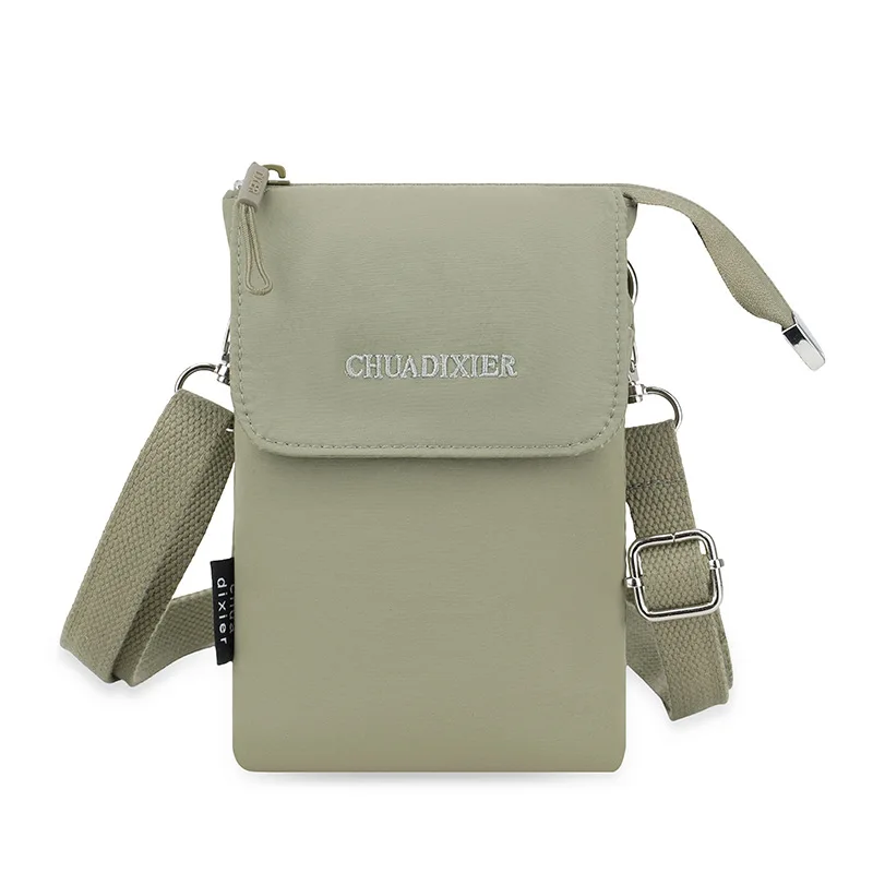 2026 New Women Mini Crossbody Messenger Bag Waterproof Double Layer Lightweight Satchel Mobile Phone Bag for Daily Walking