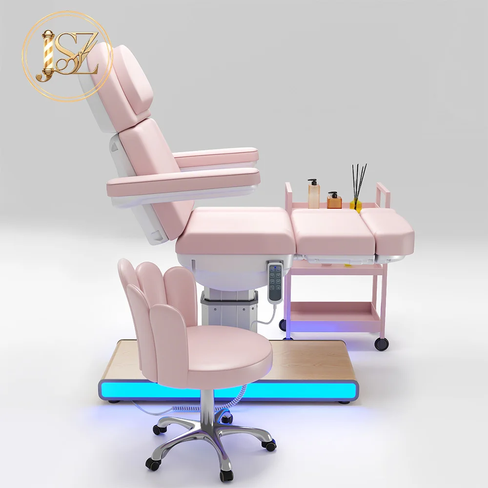 Clinic Dedicated 3 Motors Adjustable Electric Gynecological Treatment Examination Bed