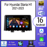Android 16 Carplay Auto For Hyundai Staria H1 2021 - 2023 Car Radio Multimedia Video Player Navigation Stereo GPS DSP 5G WIFI