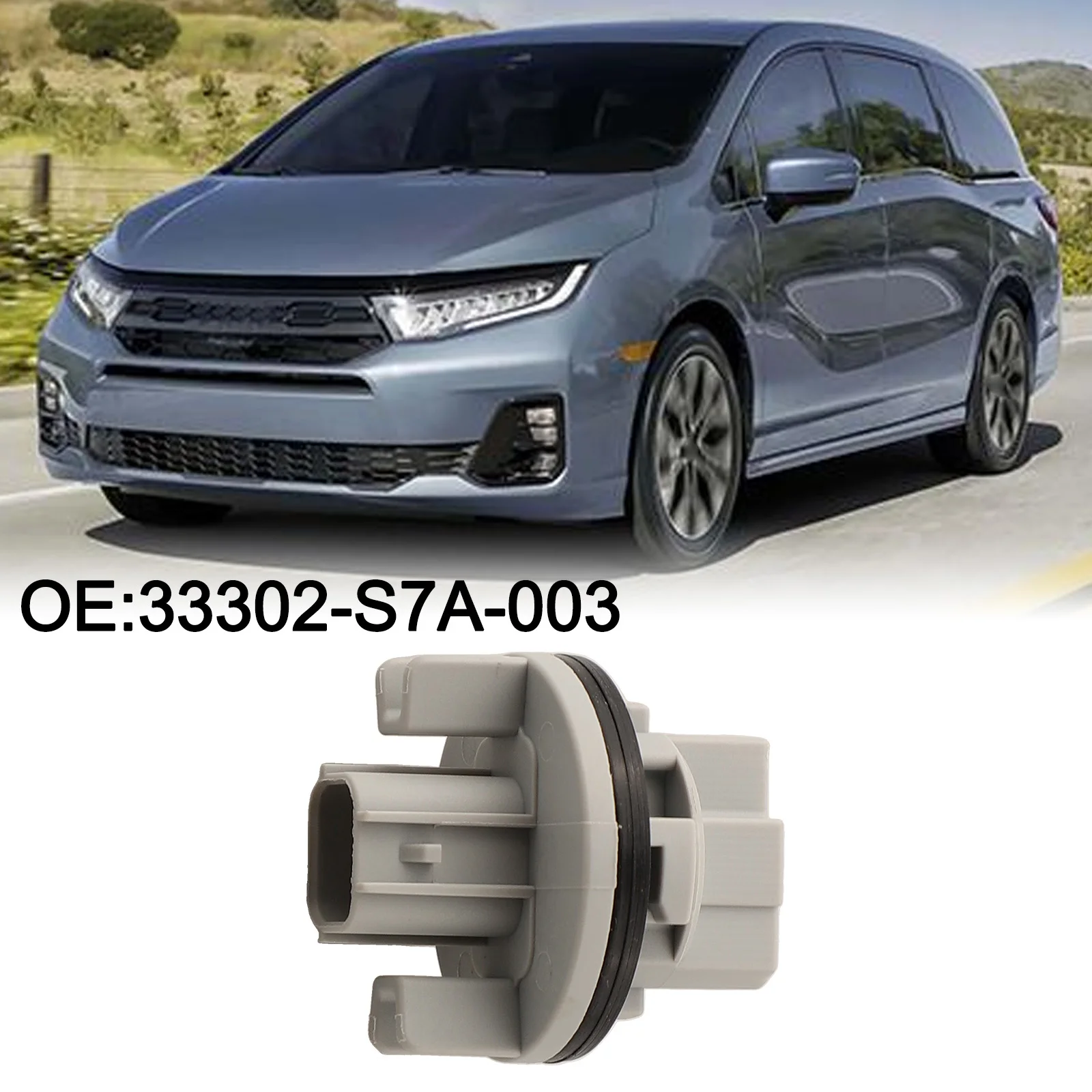 OEM 33302-S7A-003 Soquete de lâmpada Reparação de automóveis Manutenção de veículos Design cinza resistente ao desgaste prático e confiável