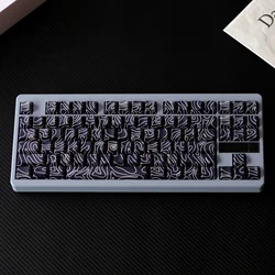 PBT Keycaps Side Print Backlit Keycap Topographic Dye-Sub Key Caps Cherry Profile For Mx Switch Gamer Mechanical Keyboard