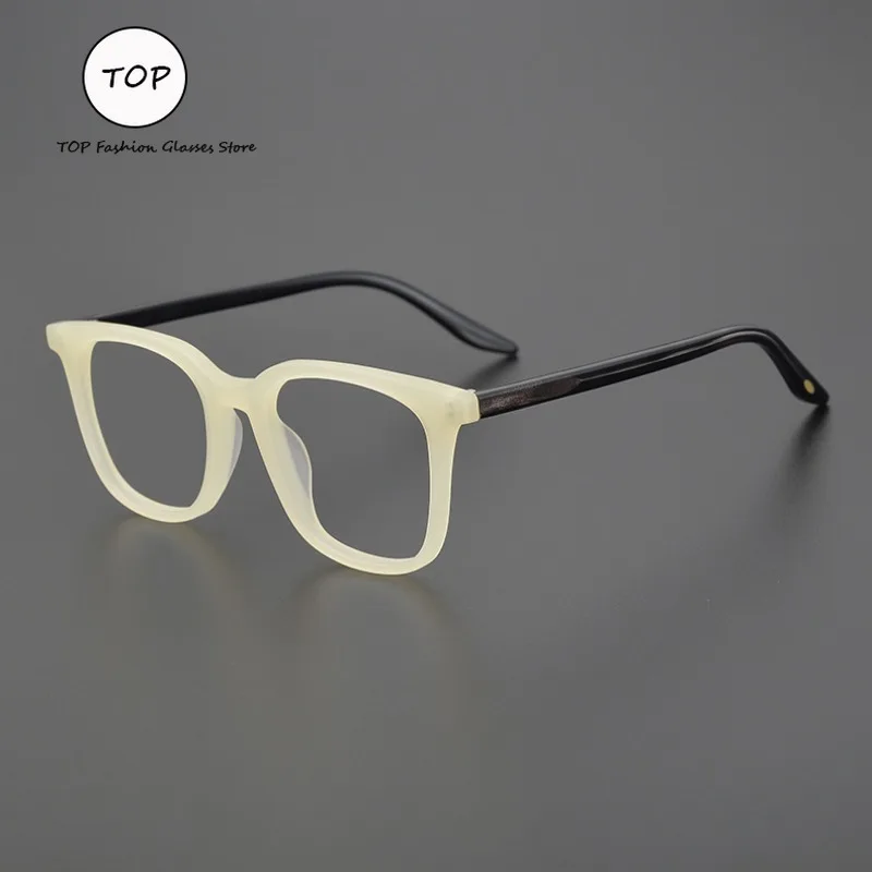 

Retro Fashion Men's Big Frame Square Myopia Anti-blue Glasses Frame Women Can Be Matched with Optical Glasses Personality