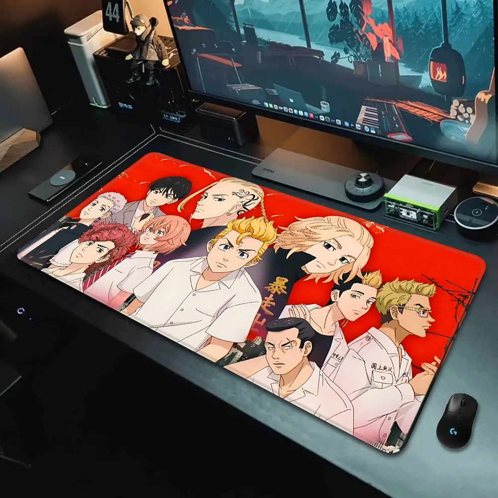 Japan Anime Tokyo Revengers Mousepad HD Printing Computer Gamers Locking Edge Non-slip Mouse Pad XXL90x40cm Keyboard PC Desk Pad