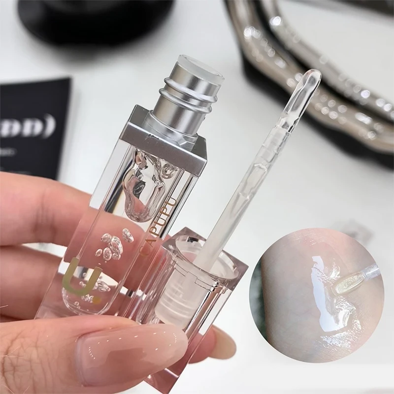 Hidratante Long-Lasting Lip Gloss, transparente Fade Line, batom Base, alto nível de aparência, lábios