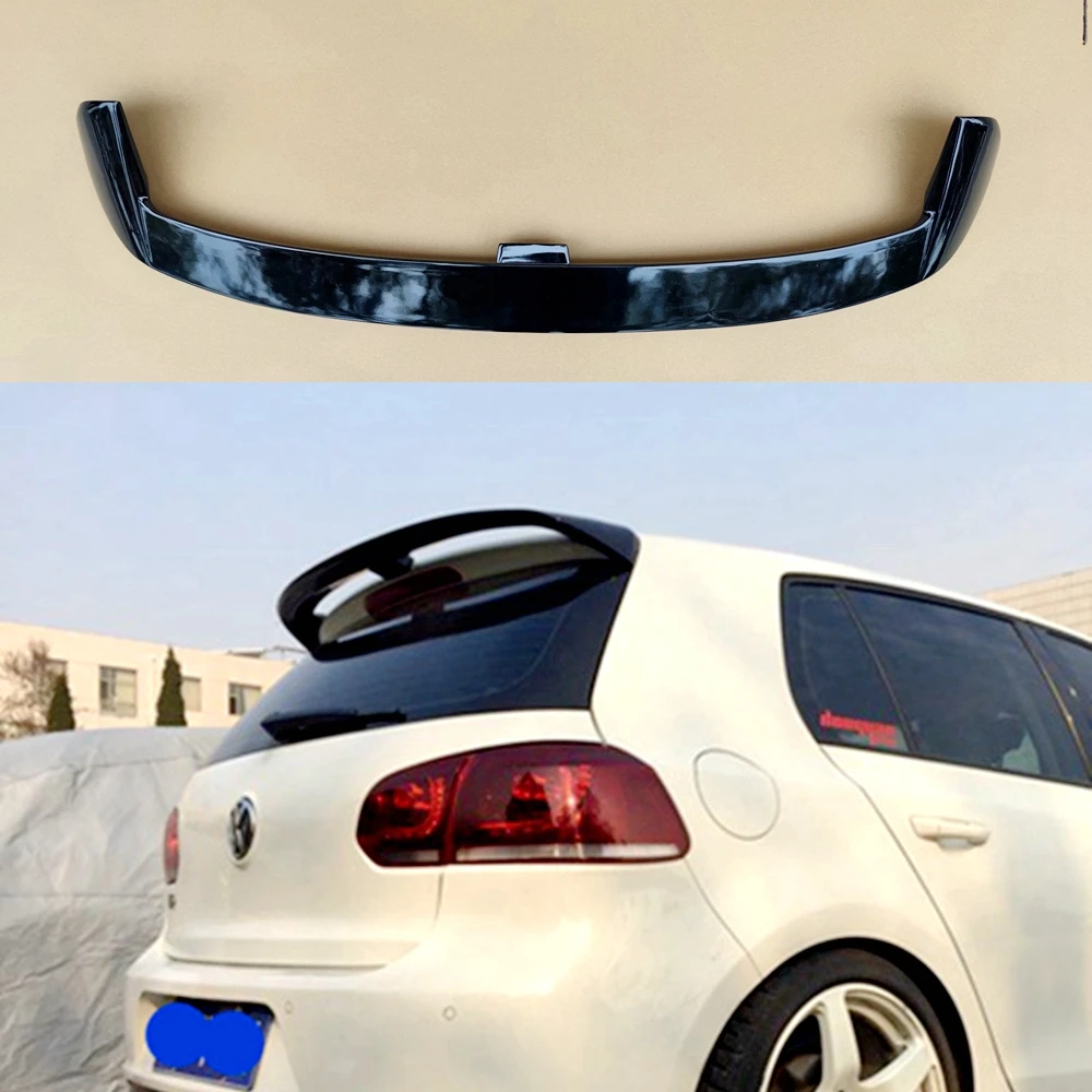 Car Styling ABS Plastic Unpainted Primer Rear Trunk Wing Roof Spoiler Decoration For Volkswagen VW Golf 6 2010 2011 2012 2013