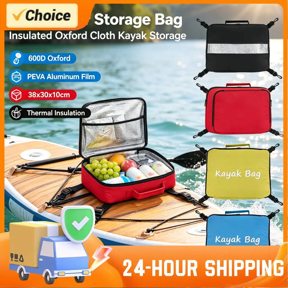 Tragbare Decktaschen, kompakte, leichte Oxford-SUP-Kühltasche mit großem Fassungsvermögen für Paddleboarding, Kajakfahren, Strand und Outdoor-Aktivitäten
