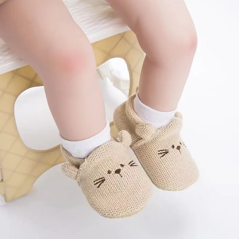 Baby Shoes Newborn Boys Girls First Walker Cute Spring and Autumn Pure Cotton Warm Soft Bottom Plush Fashion Casual Shoes